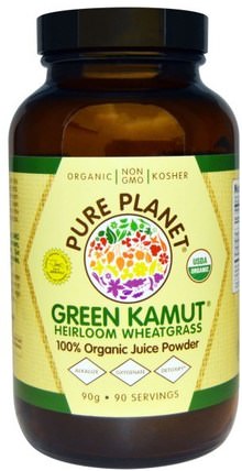 Green Kamut Heirloom Wheatgrass, 90 g by Pure Planet, 補品，超級食品，kamut HK 香港