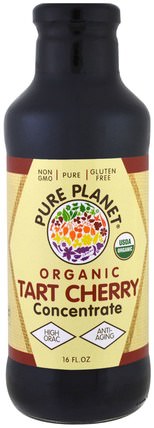Organic Tart Cherry, Concentrate, 16 fl oz by Pure Planet, 食品，咖啡茶和飲料，果汁 HK 香港