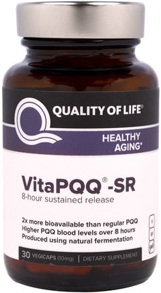 VitaPQQ -SR, 30 Veggie Caps by Quality of Life Labs, 美容，抗衰老，抗氧化劑，pqq（biopqq） HK 香港