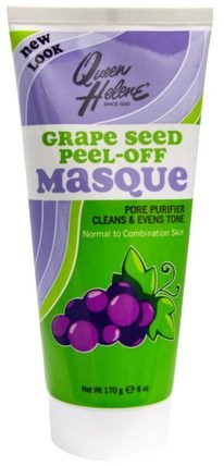 Grape Seed Peel-Off Masque, Nomal to Combination, 6 oz (170 g) by Queen Helene, 美容，面膜，剝離面膜 HK 香港