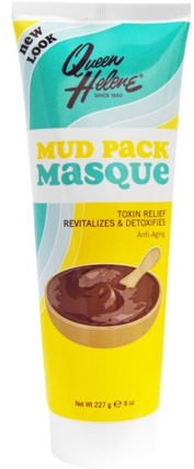 Mud Pack Masque, Toxin Relief, Anti-Aging, 8 oz (227 g) by Queen Helene, 美容，面部護理，皮膚類型抗衰老皮膚，面膜，粘土面膜 HK 香港
