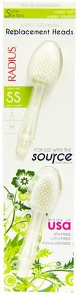 Source Toothbrush Replacement Heads, Super Soft, 2 Pack by RADIUS, 洗澡，美容，口腔牙科護理，牙刷 HK 香港