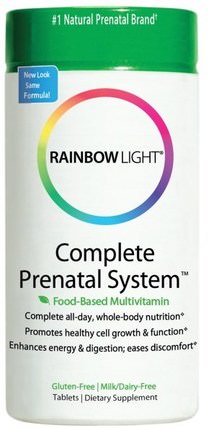 Complete Prenatal System, Food-Based Multivitamin, 360 Tablets by Rainbow Light, 維生素，產前多種維生素，女性 HK 香港