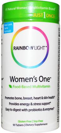 Just Once, Womens One, Food-Based Multivitamin, 90 Tablets by Rainbow Light, 維生素，女性多種維生素 HK 香港