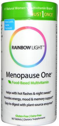 Menopause One, Food-Based Multivitamin, 90 Tablets by Rainbow Light, 健康，女性，更年期 HK 香港