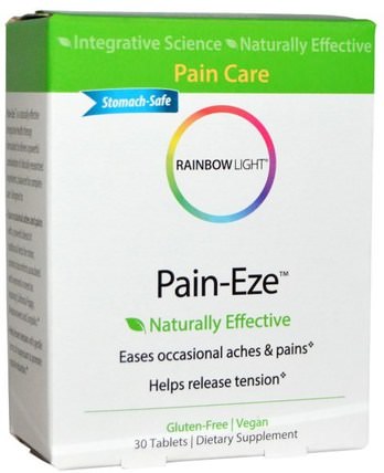 Pain-Eze, 30 Tablets by Rainbow Light, 健康，加州罌粟 HK 香港