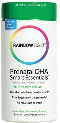 Prenatal DHA, Smart Essentials, 60 Softgels by Rainbow Light, 補充劑，efa omega 3 6 9（epa dha），dha，健康，女性 HK 香港