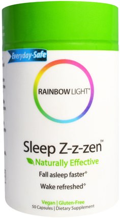 Sleep Z-z-zen, 50 Capsules by Rainbow Light, 補充，睡覺 HK 香港