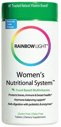 Womens Nutritional System, Food-Based Multivitamin, 180 Tablets by Rainbow Light, 健康，女性 HK 香港
