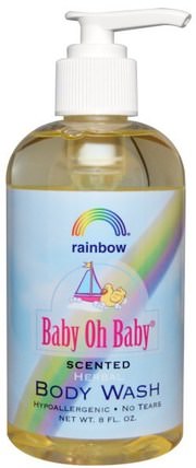 Baby Oh Baby, Herbal Body Wash, Scented, 8 fl oz by Rainbow Research, 洗澡，美容，沐浴露，兒童沐浴露，兒童沐浴露 HK 香港