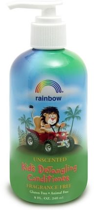 Kids Detangling Conditioner, Fragrance Free, 8 fl oz, (240 ml) by Rainbow Research, 洗澡，美容，護髮素，兒童護髮素 HK 香港