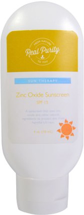 Zinc Oxide Sunscreen, Sun Therapy, SPF 15, 4 fl oz (118 ml) by Real Purity, 洗澡，美容，防曬霜，spf 05-25 HK 香港