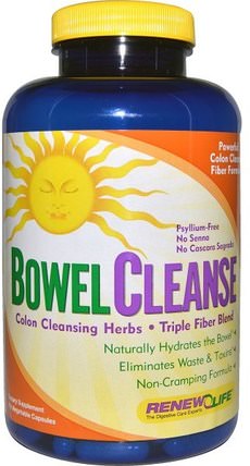 Bowel Cleanse, 150 Veggie Caps by Renew Life, 健康，排毒 HK 香港
