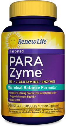 Targeted, ParaZyme, 90 Vegetable Capsules by Renew Life, 補充劑，消化酶 HK 香港