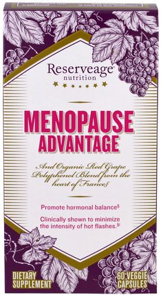 Menopause Advantage, 60 Veggie Capsules by ReserveAge Nutrition, 健康，女性 HK 香港