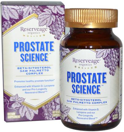 Prostate Science, 60 Veggie Caps by ReserveAge Nutrition, 健康，男人，前列腺 HK 香港