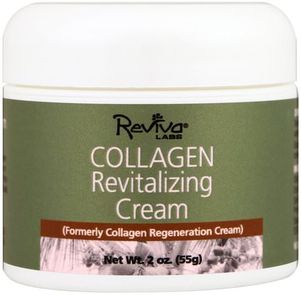 Collagen Revitalizing Cream, 2 oz (55 g) by Reviva Labs, 美容，面部護理，面霜，乳液，coq10皮膚 HK 香港