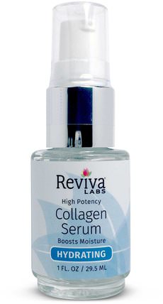 Collagen Serum, 1 fl oz (29.5 ml) by Reviva Labs, 健康，骨骼，骨質疏鬆症，膠原蛋白，美容，面部護理 HK 香港