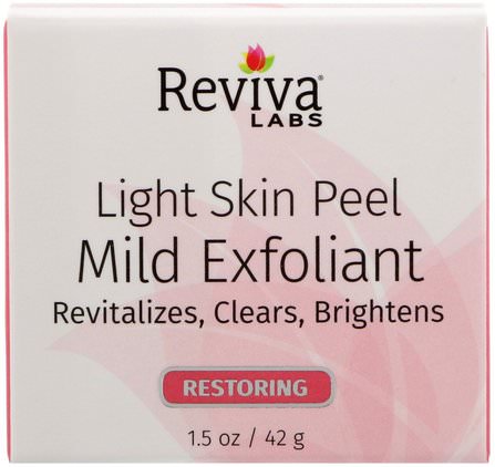 Light Skin Peel, 1.5 oz (42 g) by Reviva Labs, 美容，面部護理，皮膚，水楊酸 HK 香港