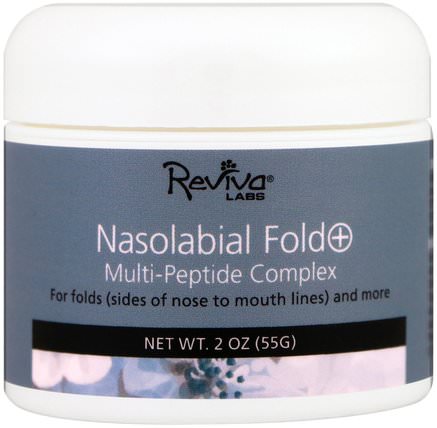 Nasolabial Fold+ Multi-Peptide Complex, 2 oz (55 g) by Reviva Labs, 補品，dmae，面部護理，面霜，乳液 HK 香港