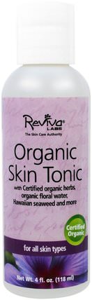 Organic Skin Tonic, 4 fl oz (118 ml) by Reviva Labs, 美容，面部護理，面部調色劑 HK 香港