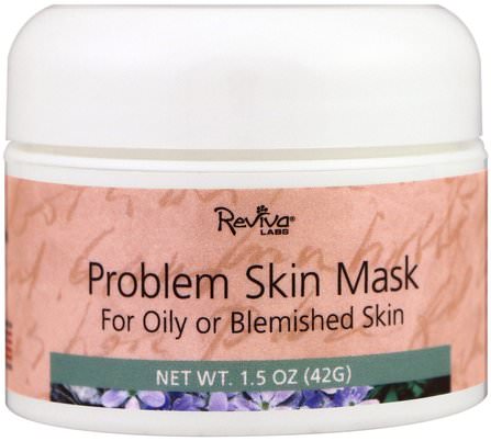 Problem Skin Mask, 1.5 oz (42 g) by Reviva Labs, 美容，面部護理，粉刺，皮膚型粉刺易發皮膚 HK 香港