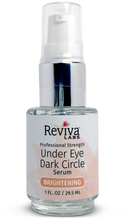 Under Eye Dark Circle Serum, 1 fl oz (29.5 ml) by Reviva Labs, 健康，皮膚精華素，晚霜 HK 香港