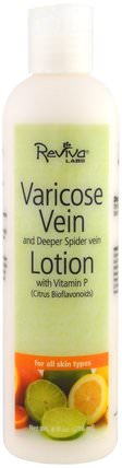 Varicose Vein Lotion with Vitamin P, For All Skin Types, 8 fl oz (236 ml) by Reviva Labs, 健康，女性，皮膚 HK 香港