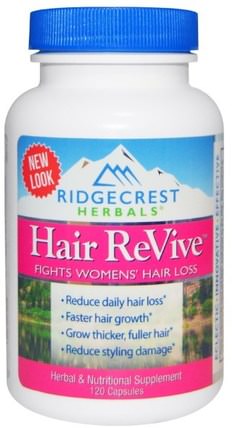 Hair ReVive, 120 Capsules by RidgeCrest Herbals, 健康，女性，頭髮補充劑，指甲補品，皮膚補充劑 HK 香港
