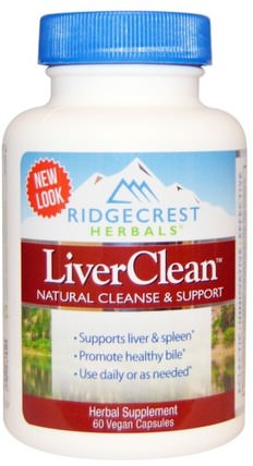 LiverClean, 60 Vegan Caps by RidgeCrest Herbals, 健康，肝臟支持 HK 香港
