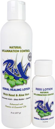 Herbal Healing Lotion, Combo Pack, 8 oz (227 g) & 2 oz (57 g) by Rixx, 洗澡，美容，歐米茄浴，潤膚露 HK 香港