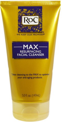 Max Resurfacing Facial Cleanser, 5.0 fl oz (147 ml) by RoC, 美容，面部護理，洗面奶 HK 香港