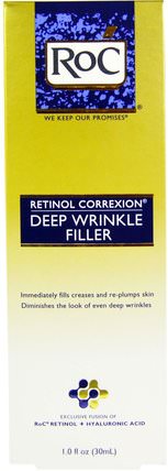 Retinol Correxion, Deep Wrinkle Filler, 1.0 fl oz (30 ml) by RoC, 美容，面部護理，皺紋霜 HK 香港