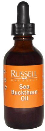 Sea Buckthorn Oil, 2 fl oz (60 ml) by Russell Organics, 健康，皮膚，沐浴，美容油，補品，adaptogen HK 香港