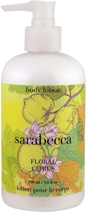 Body Lotion, Floral Citrus, 9.5 fl oz (280 ml) by Sarabecca, 健康，皮膚，潤膚露 HK 香港