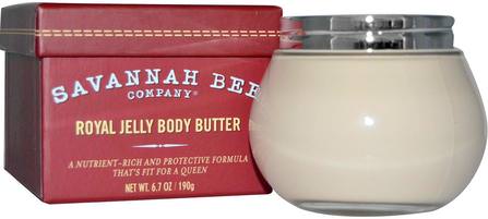 Royal Jelly Body Butter, 6.7 oz (190 g) by Savannah Bee Company Inc, 健康，皮膚，身體黃油 HK 香港