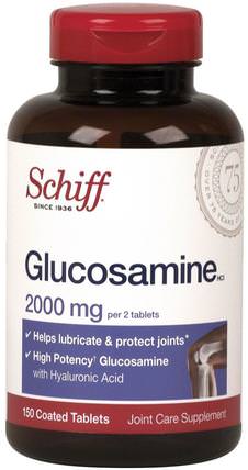 Glucosamine, 2000 mg, 150 Coated Tablets by Schiff, 健康 HK 香港