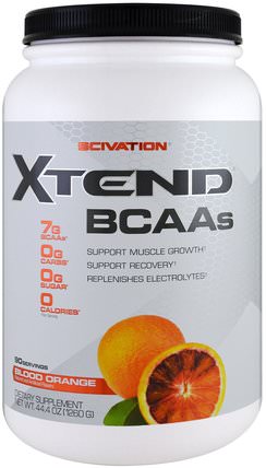 Xtend, BCAAs, Blood Orange, 44.4 oz (1260 g) by Scivation, 運動，鍛煉 HK 香港