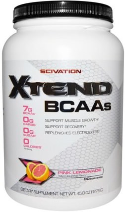 Xtend, Intra-Workout Catalyst, Pink Lemonade, 45.0 oz (1278 g) by Scivation, 運動，鍛煉，運動 HK 香港
