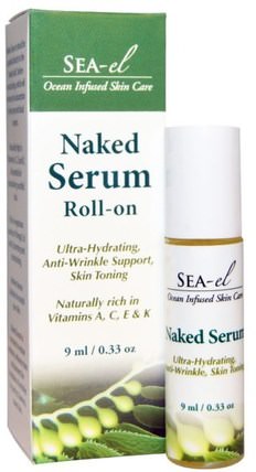 Naked Serum Roll-on, 0.33 oz (9 ml) by Sea el, 健康，皮膚血清，美容，眼霜 HK 香港