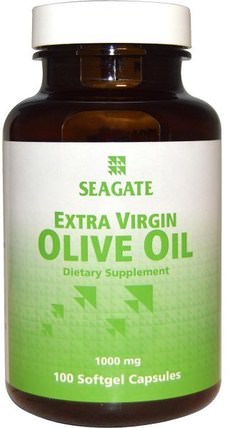 Extra Virgin Olive Oil, 1000 mg, 100 Softgel Capsules by Seagate, 補充劑，橄欖油補充劑，酮類友好 HK 香港