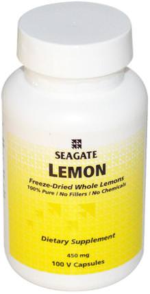 Lemon, 450 mg, 100 Vcaps by Seagate, 健康，消化，胃 HK 香港