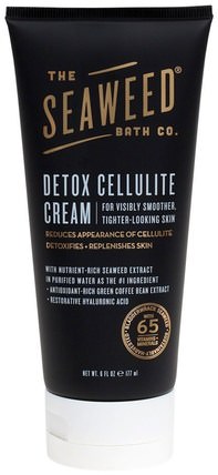 Detox Cellulite Cream, For Visibly Smoother, Tighter-Looking Skin, 6 fl oz (177 ml) by Seaweed Bath Co., 沐浴，美容，潤膚露，皮膚，橘皮組織 HK 香港