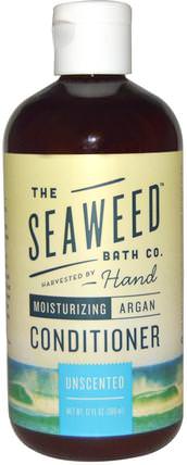 Moisturizing Argan Conditioner, Unscented, 12 fl oz (360 ml) by Seaweed Bath Co., 洗澡，美容，頭髮，頭皮，洗髮水，護髮素，護髮素 HK 香港