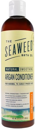 Natural Smoothing Argan Conditioner, Citrus Vanilla, 12 fl oz (360 ml) by Seaweed Bath Co., 洗澡，美容，頭髮，頭皮，洗髮水，護髮素，護髮素 HK 香港