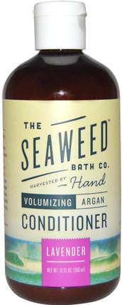 Volumizing Argan Conditioner, Lavender, 12 fl oz (360 ml) by Seaweed Bath Co., 洗澡，美容，堅果護髮素，頭髮，頭皮，洗髮水，護髮素 HK 香港