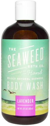 Wildly Natural Seaweed Body Wash with Kukui Oil + Neem Oil, Lavender, 12 fl oz (360 ml) by Seaweed Bath Co., 洗澡，美容，沐浴露 HK 香港