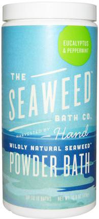 Wildly Natural Seaweed Powder Bath, Eucalyptus & Peppermint, 16.8 oz (476 g) by Seaweed Bath Co., 洗澡，美容，摩洛哥浴鹽，浴鹽 HK 香港