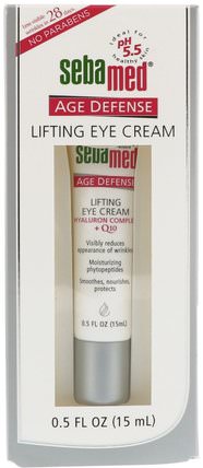 Age Defense, Lifting Eye Cream, 0.5 fl oz (15 ml) by Sebamed USA, 美容，面部護理 HK 香港