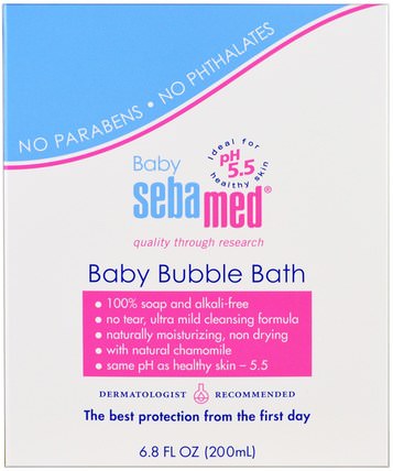 Baby Bubble Bath, 6.8 fl oz (200 ml) by Sebamed USA, 洗澡，美容，泡泡浴 HK 香港